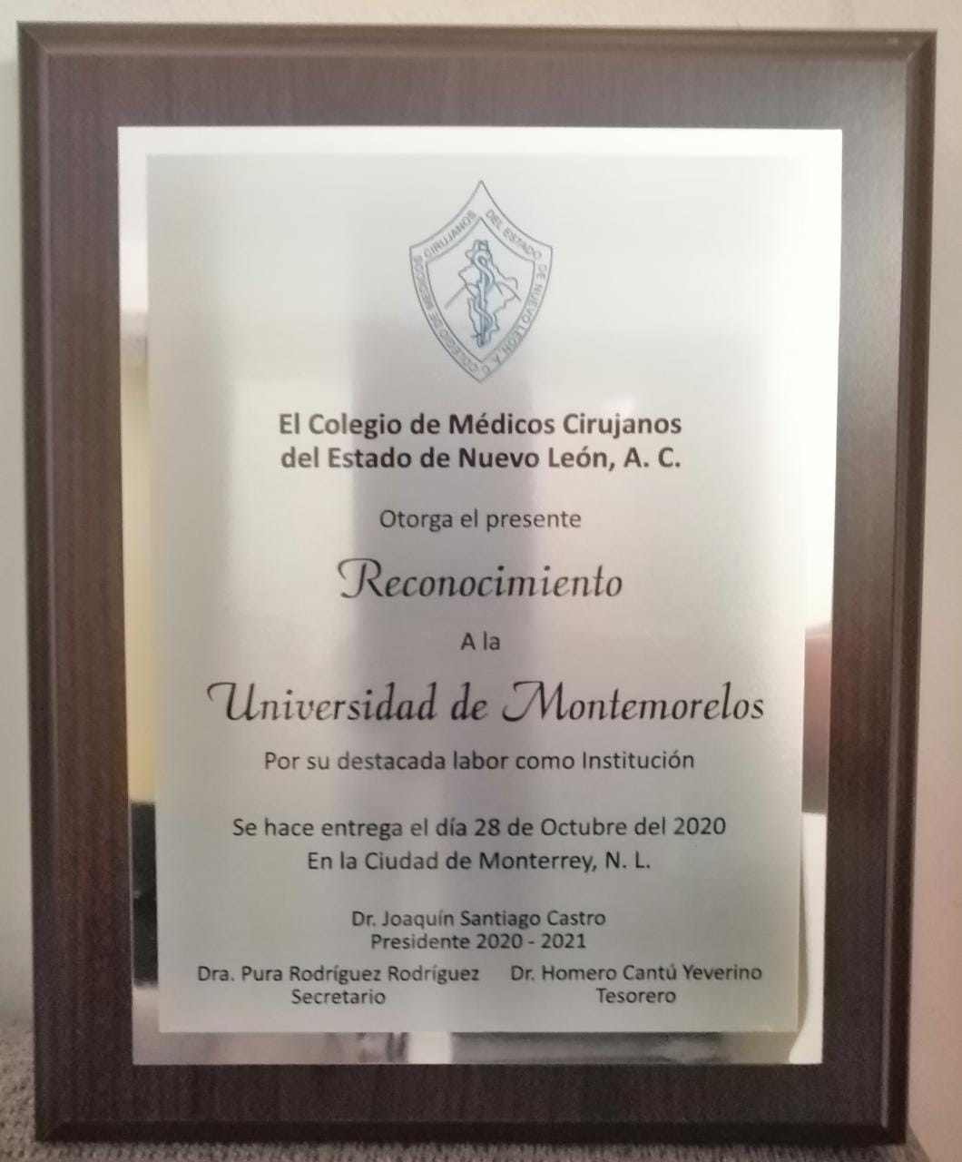 Reconocimiento.