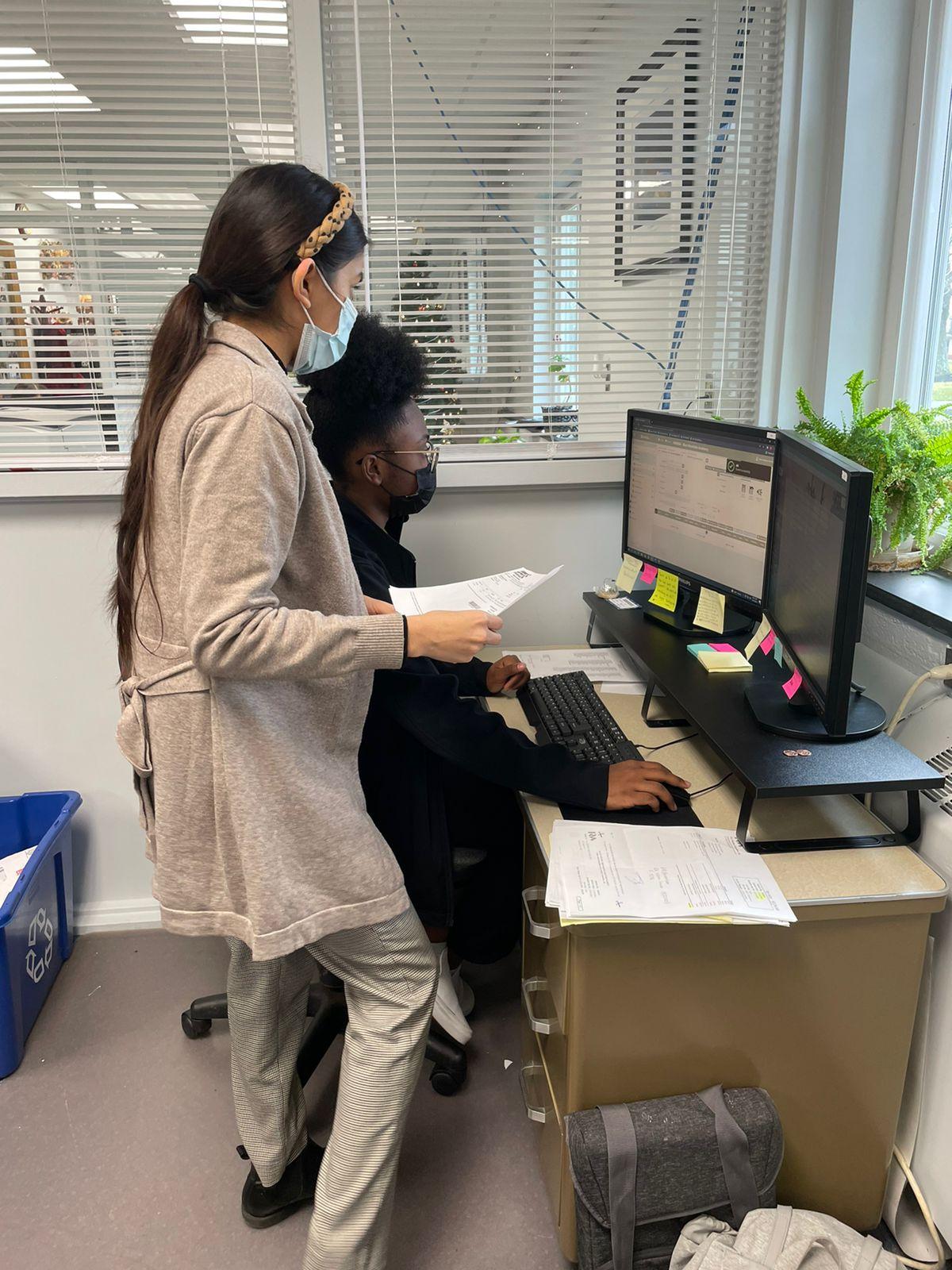 Sandra Soto, trabajando en&nbsp;Blue Mountain Academy (BMA), en Pennsylvania, Estados Unidos.