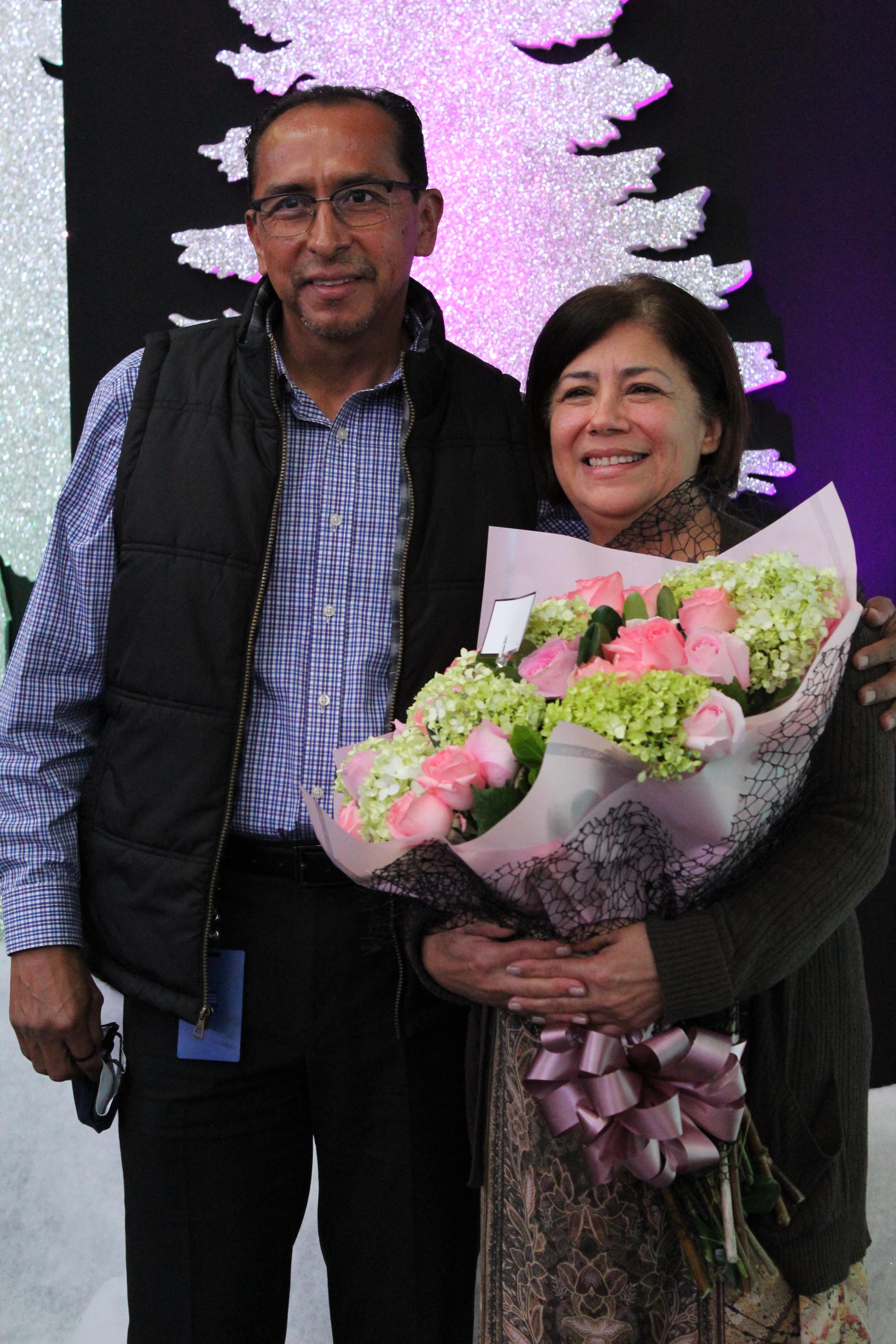 CP.&nbsp; Arturo Sebastián y la Mtra. Araceli Susunaga.