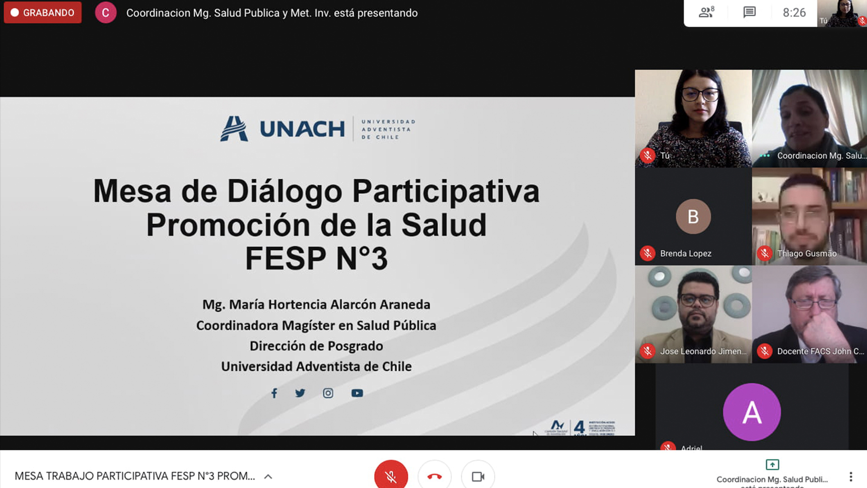 Participan en discusión sobre la promoción de la salud en contexto latinoamericano y adventista