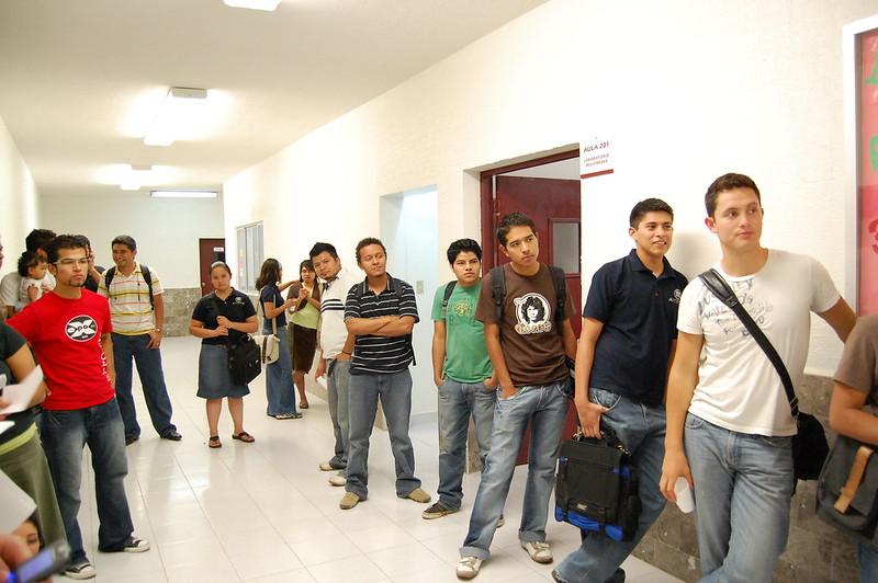 Estudiantes de la FIT participando en la&nbsp;Expo FIT 2008. Fotografía por: Flickr @universidaddemontemorelos.