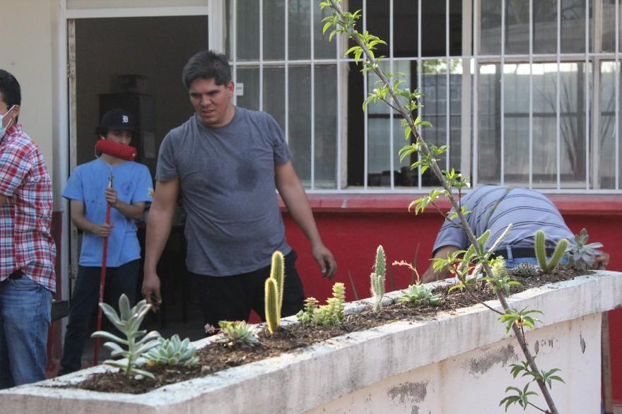 La jardinera ya restaurada. Fotografía por: Comunicación Institucional.