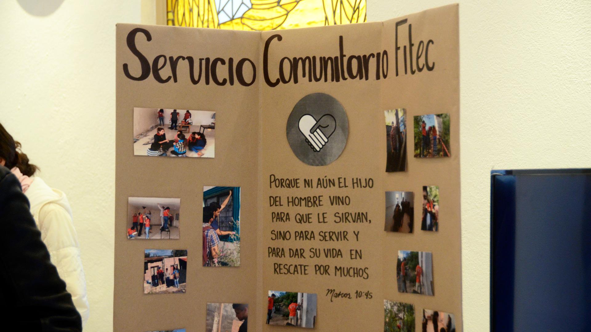 Alumnos de Servicio Comunitario comparten resultados del trabajo misionero en feria