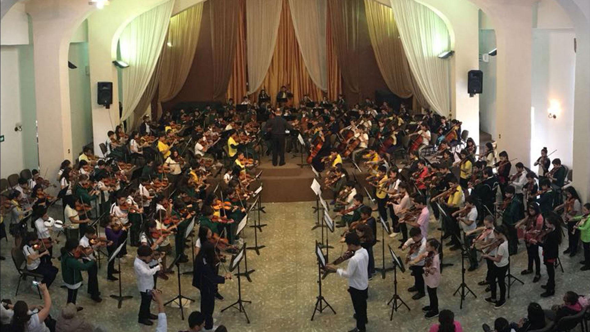 Realizan Primer Encuentro de Orquestas Infantiles