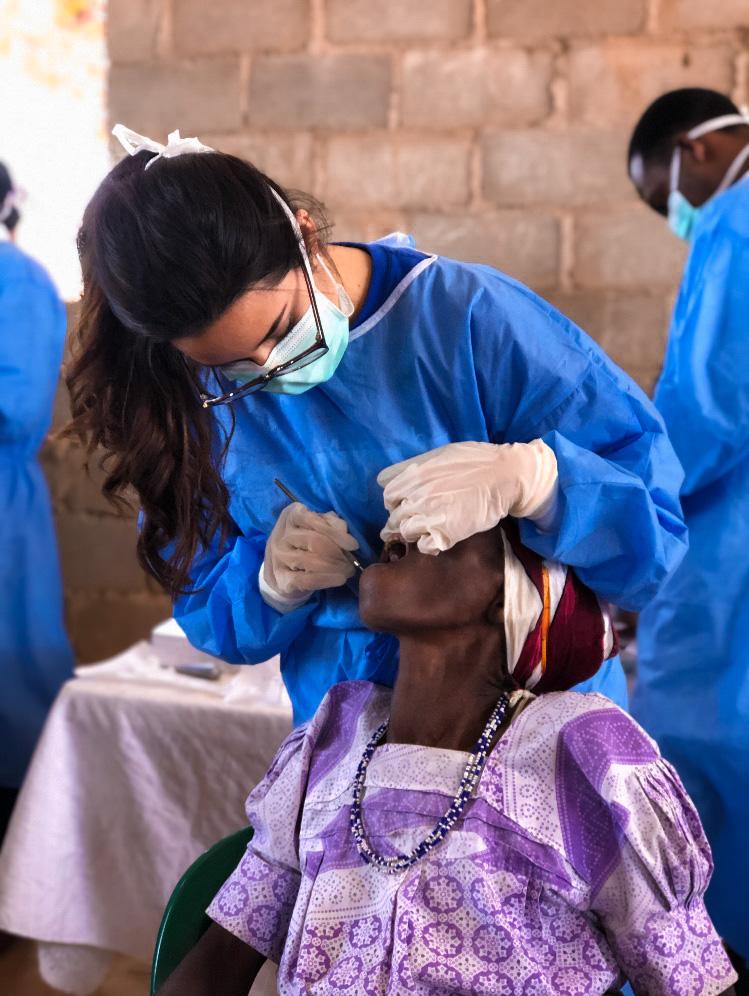 Grecia participó en disversos servicios en la ciudad de Huambo en Angola. Fotografía por: Grecia Orozco.