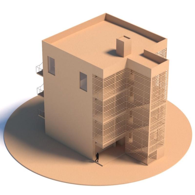 Imagen de maqueta del que será el nuevo edificio de la Escuela de Ciencias Estomatológicas. Fotografía por: El departamento de Proyectos UM.