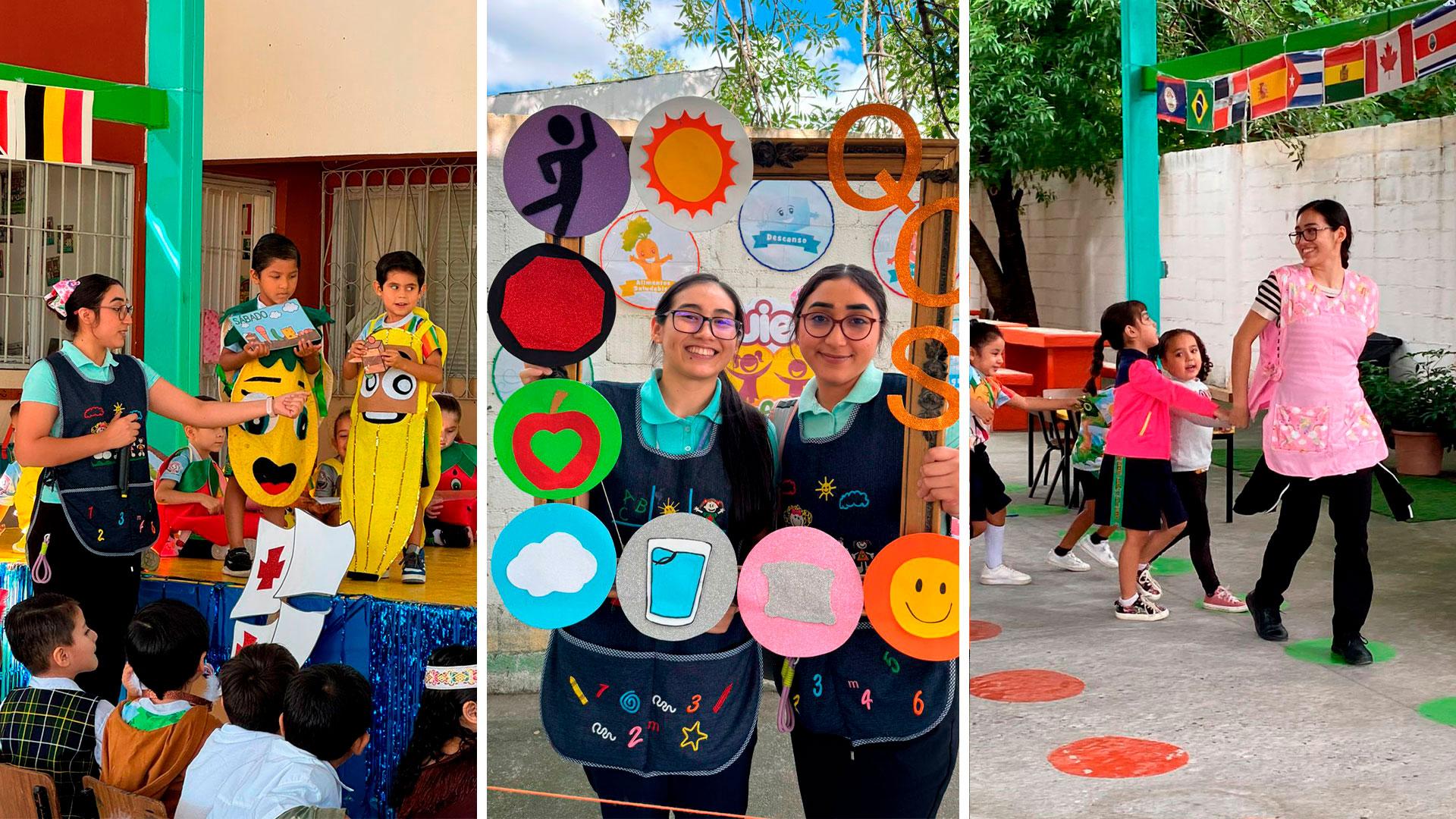 Niños de Preescolar eligen lonches saludables