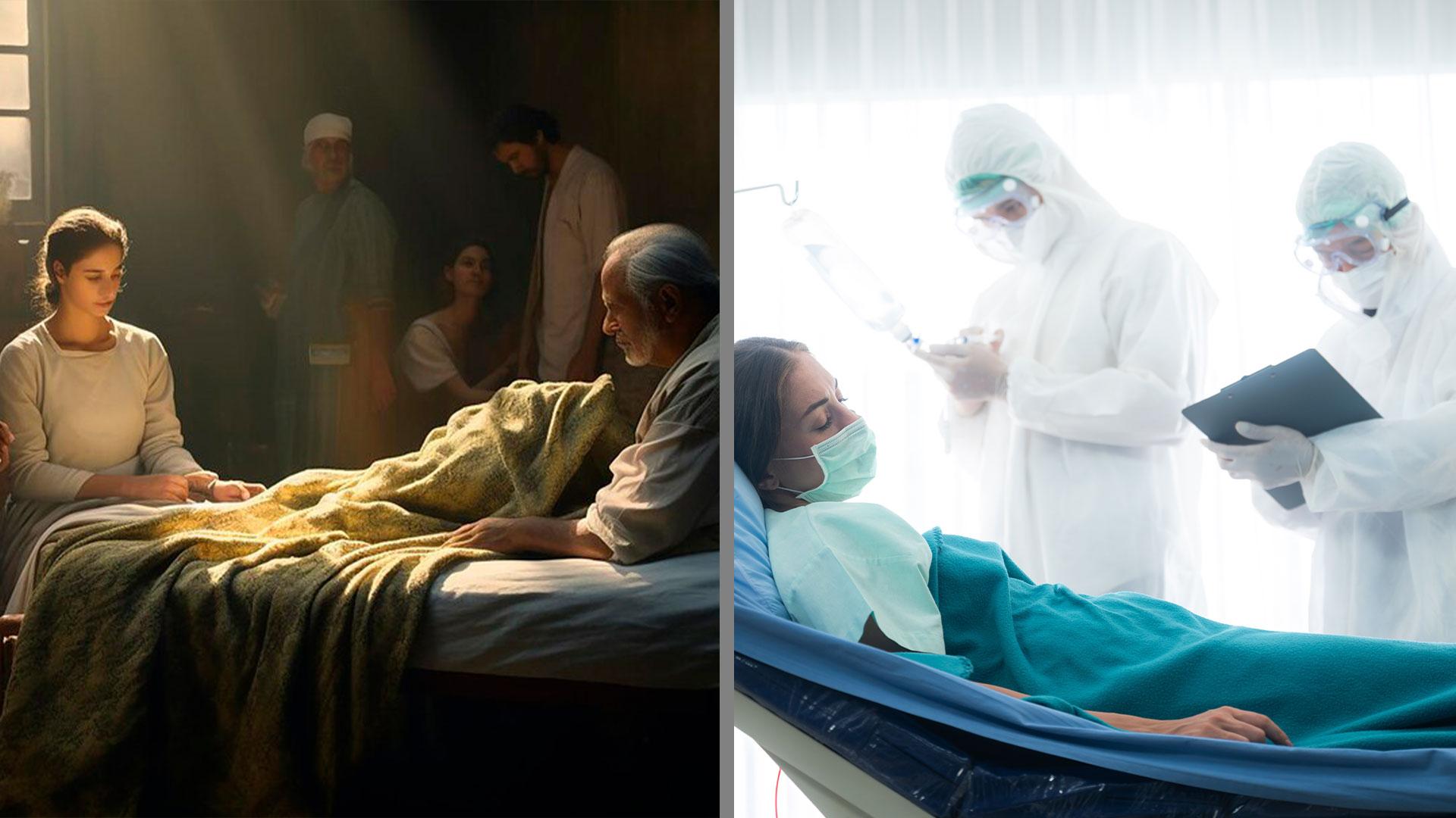 La cuarentena y el aislamiento de los enfermos han sido fundamentales en la lucha contra enfermedades infecciosas y son prácticas que se registran en las leyes bíblicas. Fotografía por: Freepik y Envato.