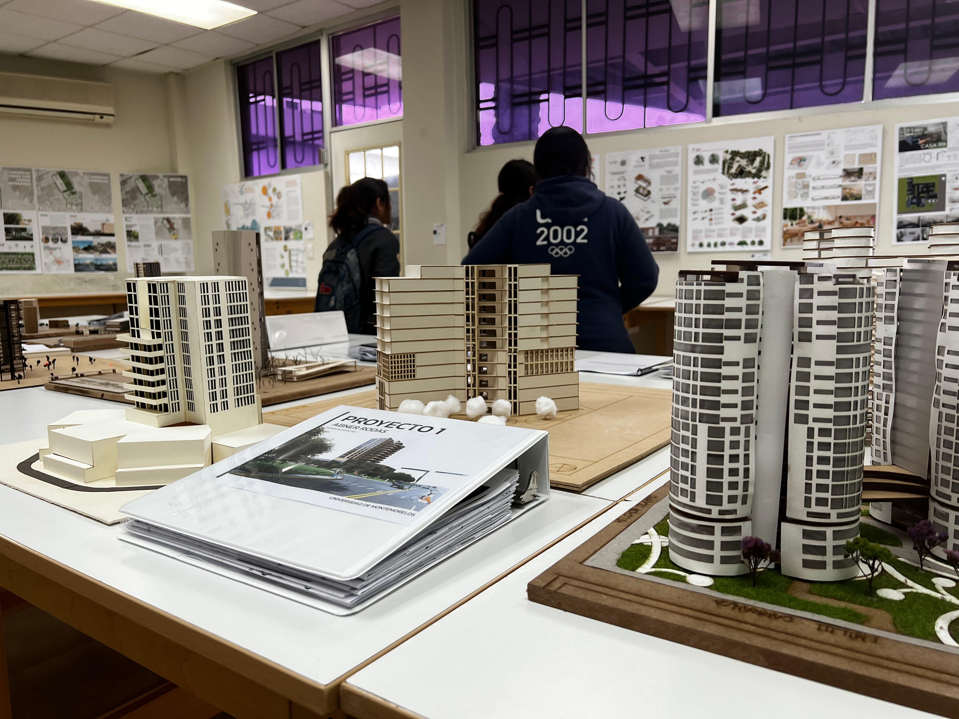 Maquetas arquitectónicas. Fotografía por: Comunicación Institucional.