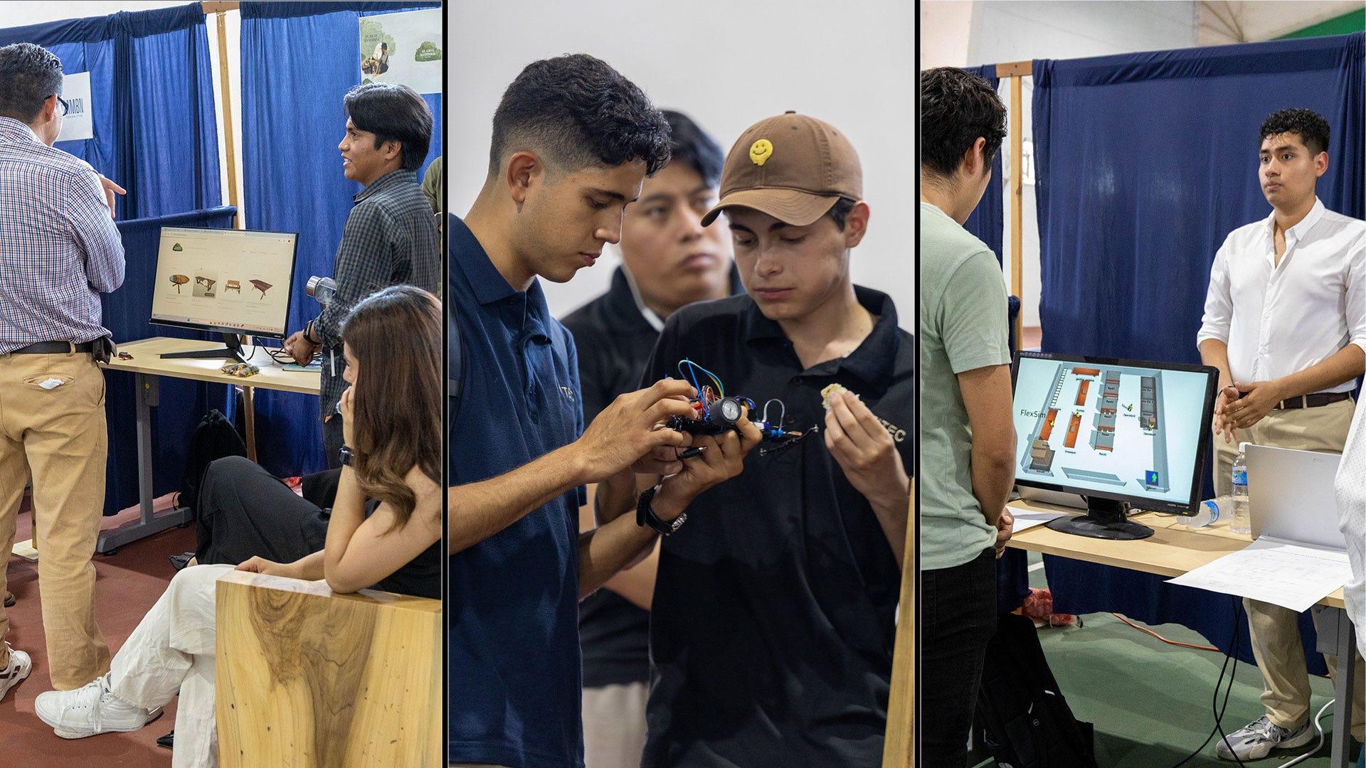 En la Expo FITEC estudiantes de distintas ingenierías mostran proyectos donde la creatividad, la ciencia y la tecnología se pusieron al servicio de la solución de problemas reales. Fotografía por: Universidad de Montemorelos / Sebastián Sasso & Lisandra Vicente.