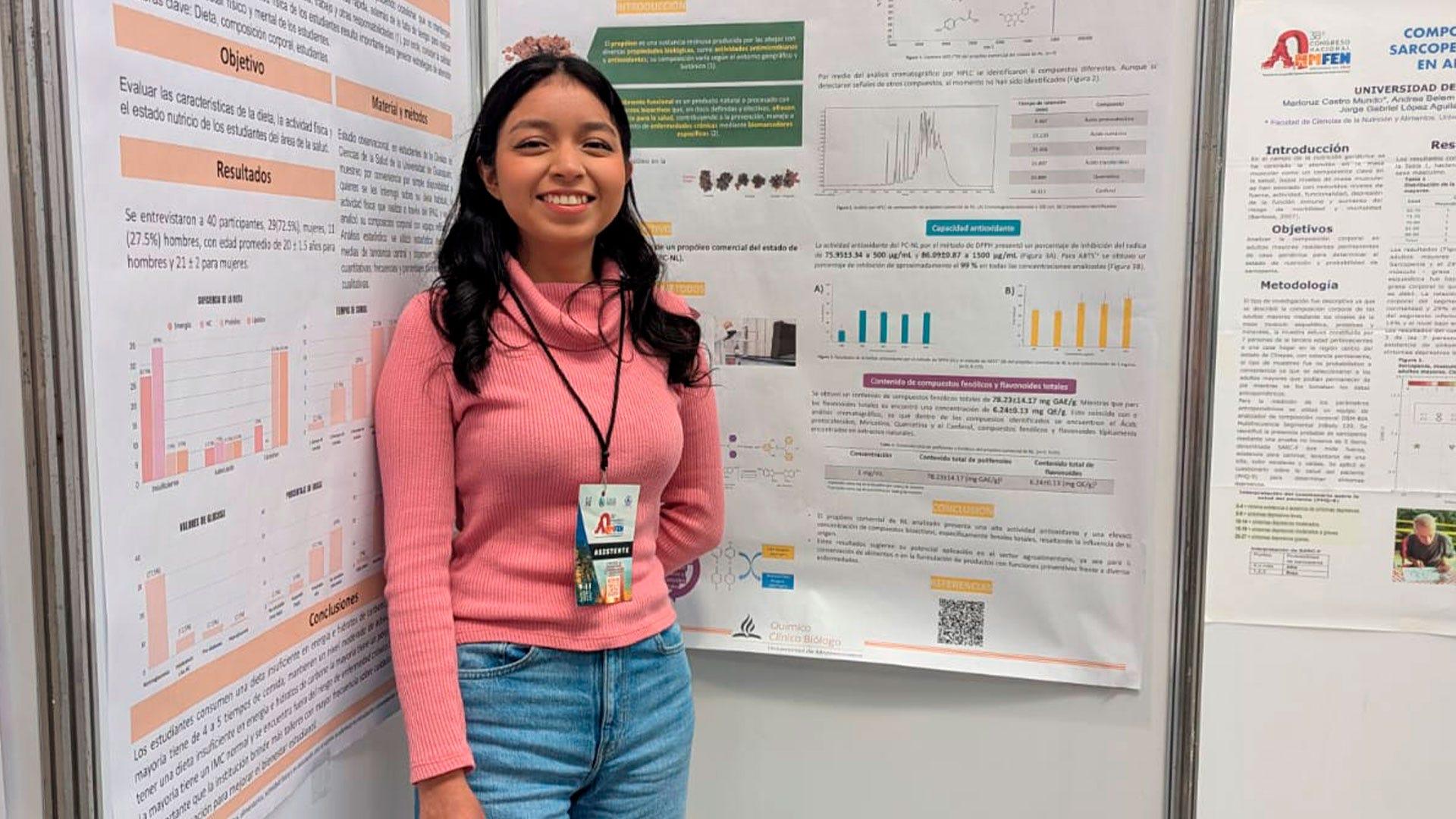 Estudiantes de la UM destacan en congreso nacional de nutrición