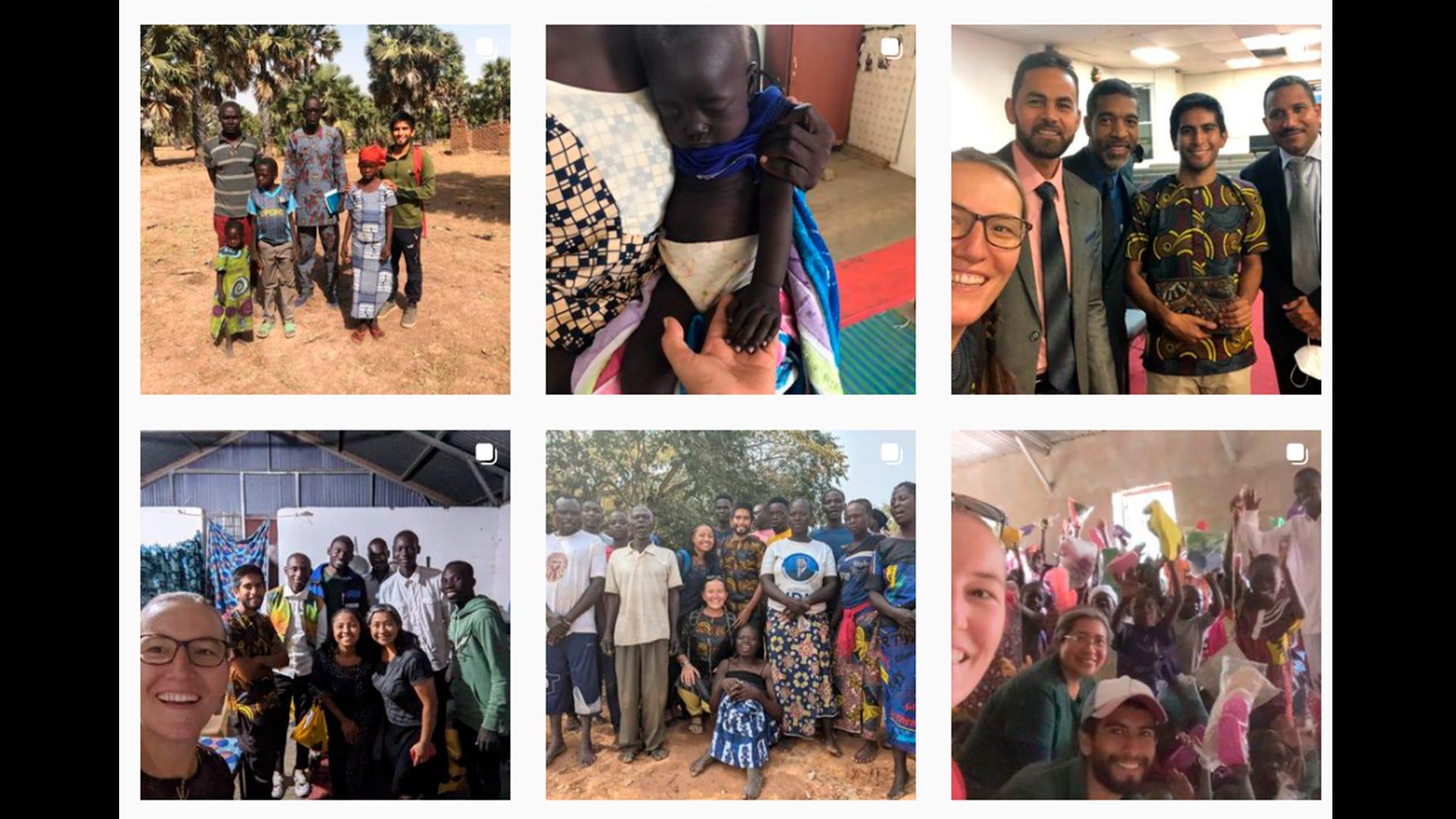 En las fotografías se puede observar las diversas actividades que realizan los misioneros con las familias y niños de Bere en Chad. Fotografía por: @misioneros10_40.