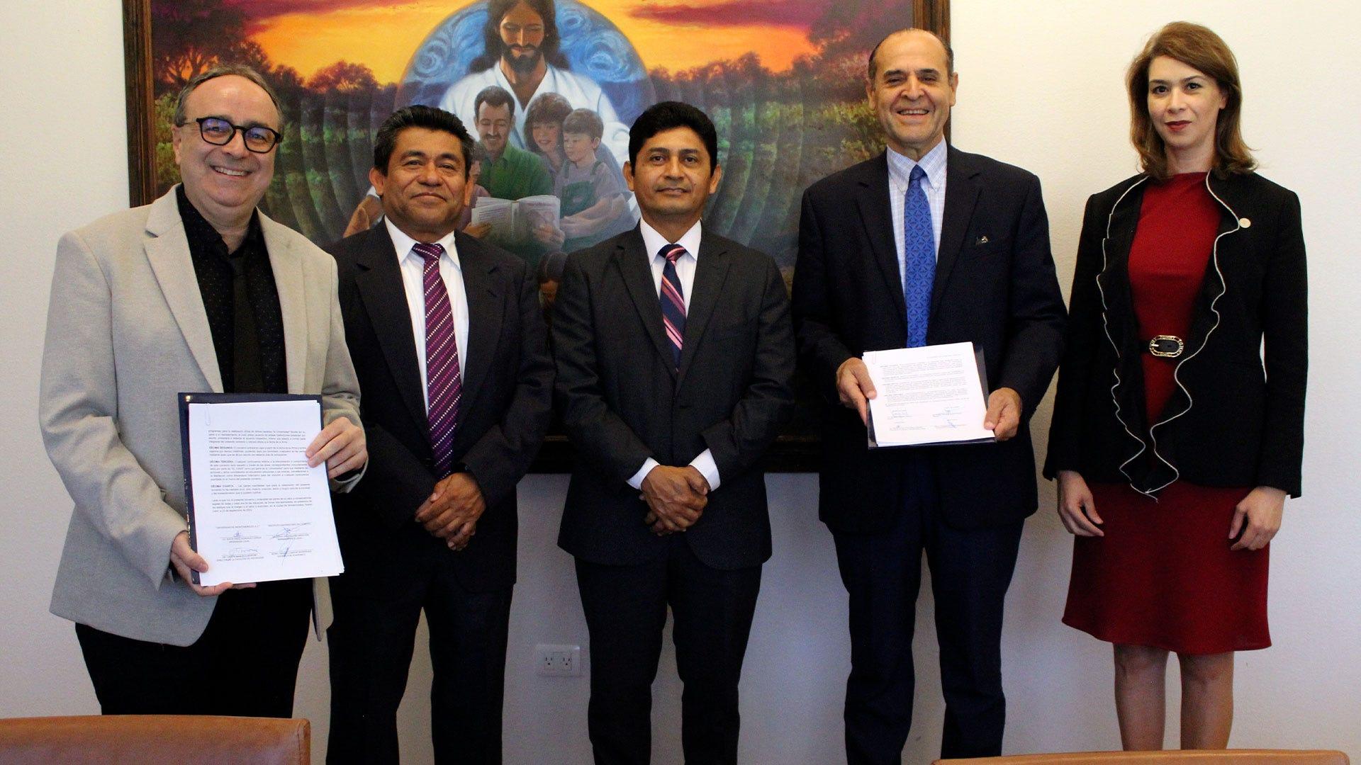 El convenio permitirán las prácticas profesionales e intercambios entre estudiantes. Fotografía por: Comuninicación Institucional.