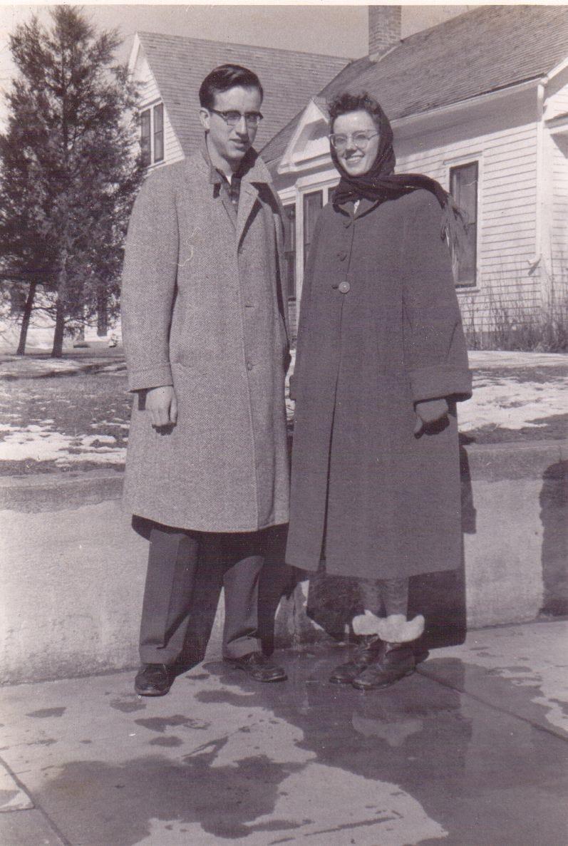 Loron y Ruth Ann, cuando eran novios en 1959. Fotografía por: Ruth Ann.