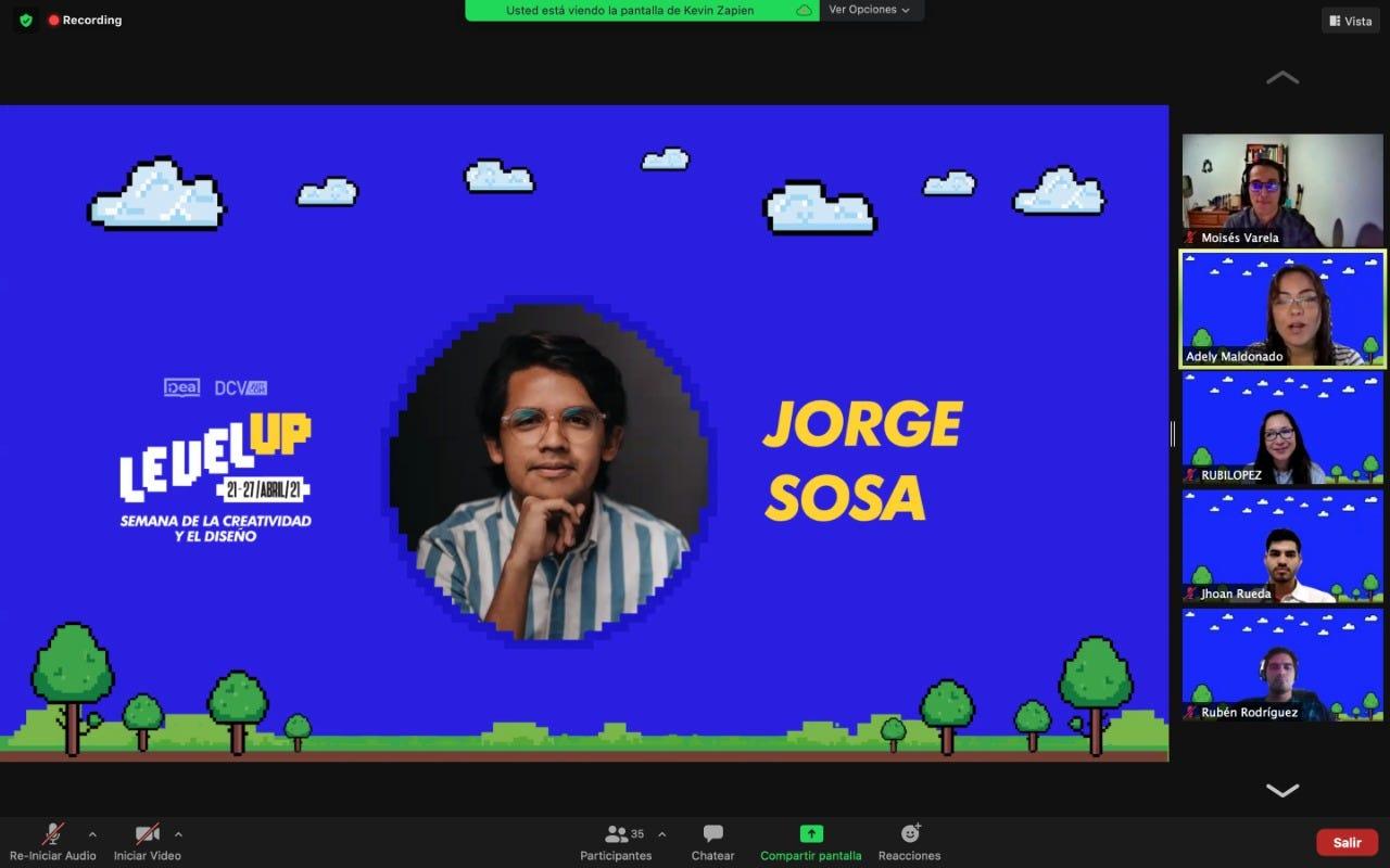 Jorge Sosa, egresado de la institución fue uno de los ponentes del evento.