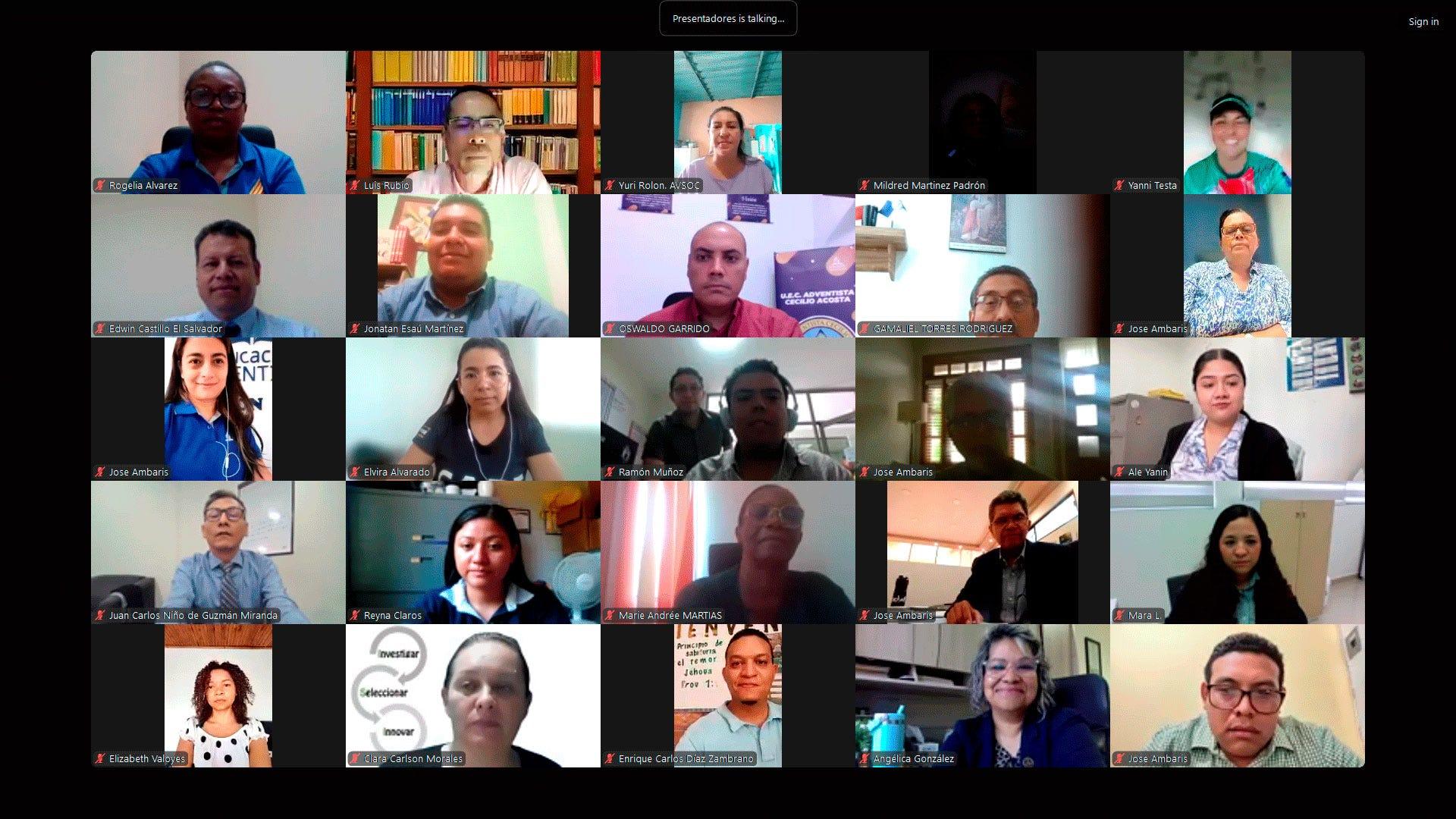 Participaron cerca de 200 participantes de diversas regiones. Captura de pantalla del evento.