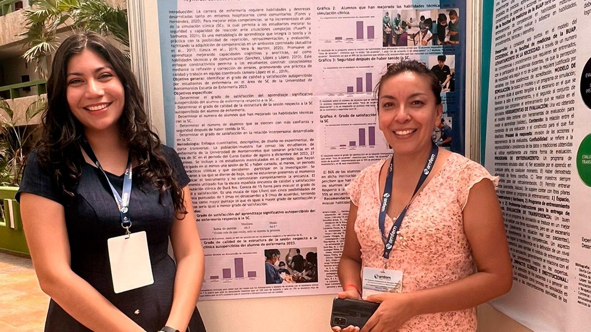 Cartel de investigación presentado en el VIII Congreso Internacional en Educación Médica y VII Congreso de Simulación en Educación Médica, Mazatlán, Sinaloa. Fotografía por: Dora Luz Palma.