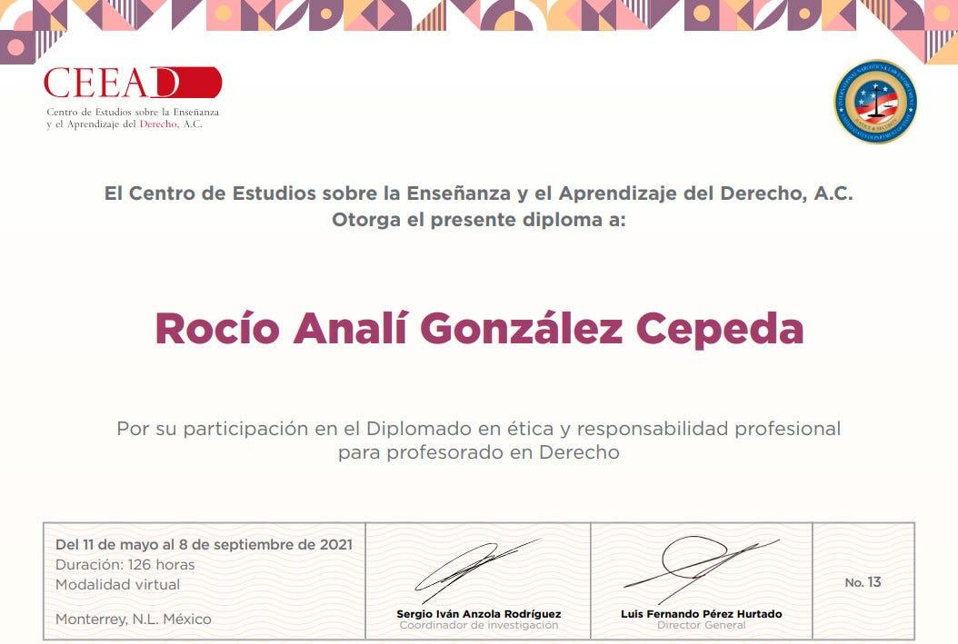 Constancia de participación.