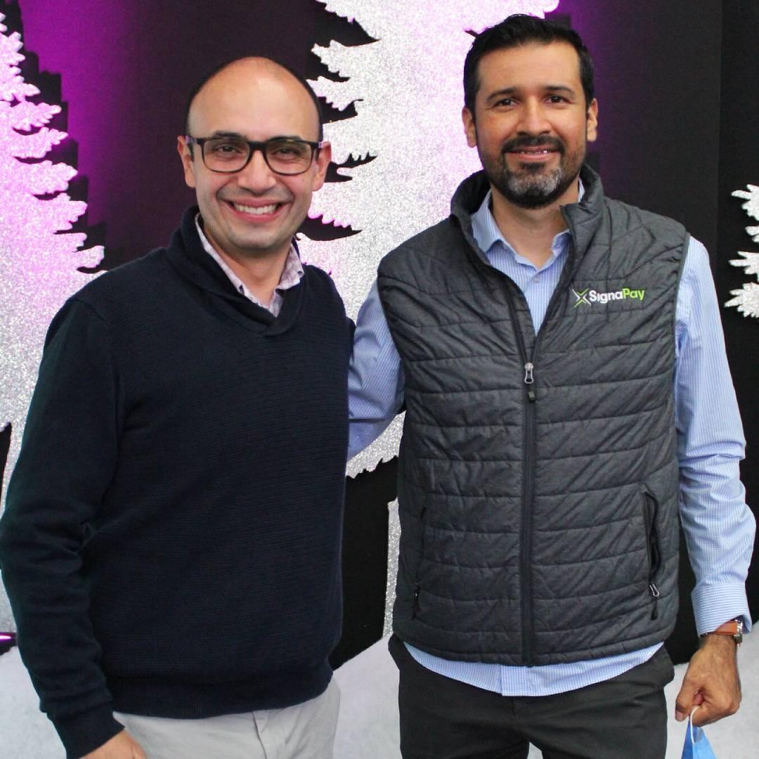 Dr. Harvey Alférez y el Ing. Alejandro Urias.