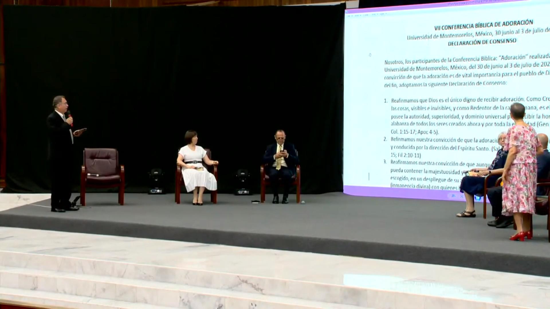 Lectura de la declaración de consenso