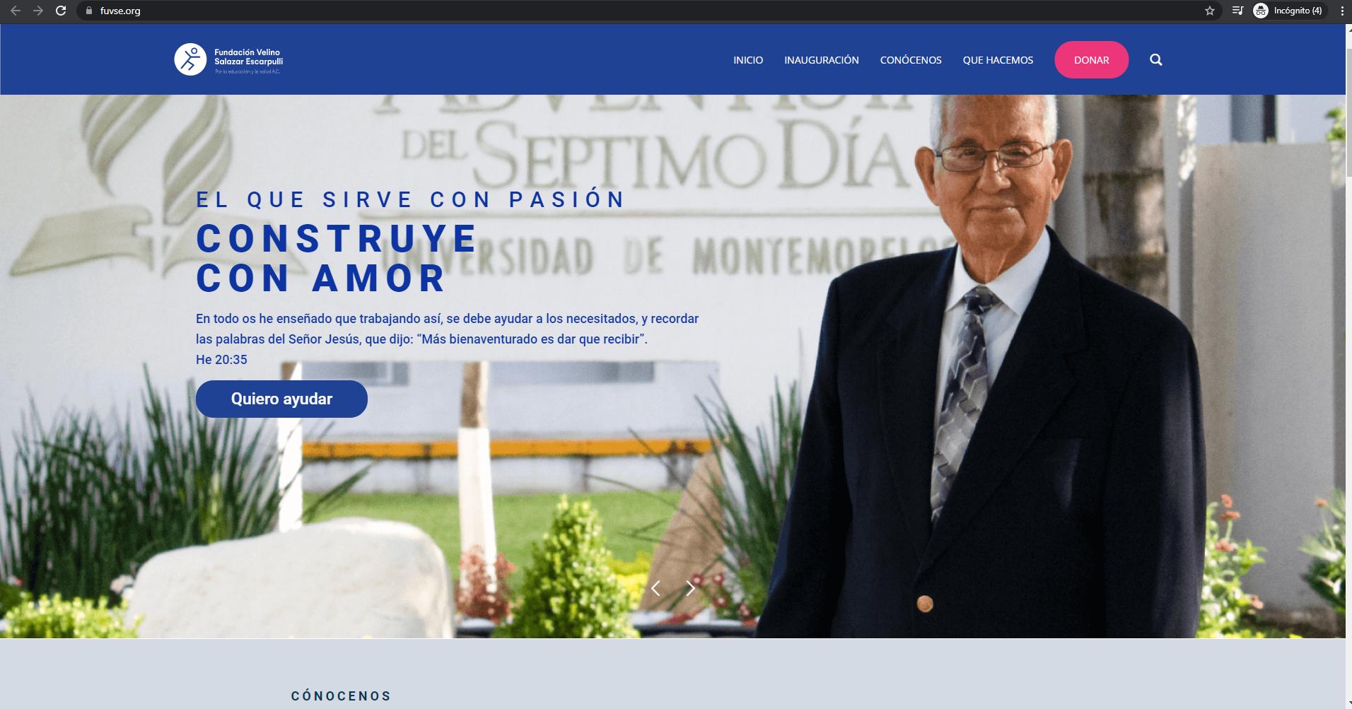 Foto capturada de la página web