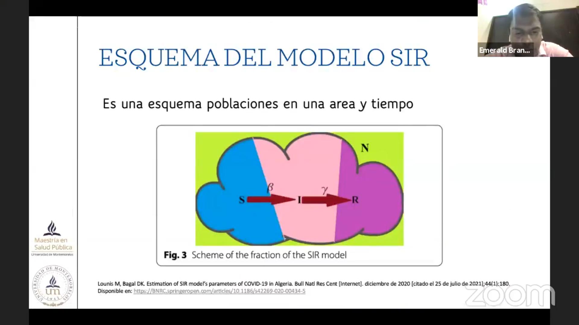 Captura de pantalla durante la ponencia.