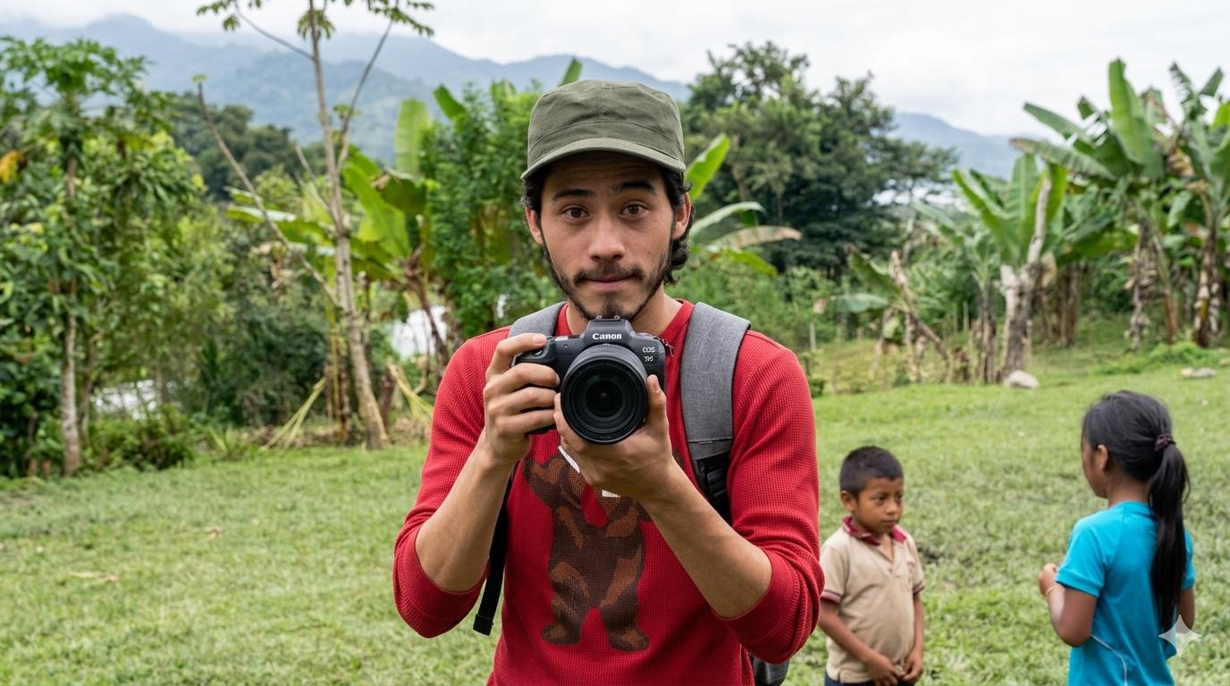 David, en Costa Rica en unas de las comunidades que llegan a visitar con el&nbsp;ministerio Alas de Vida.&nbsp;Fotografía cortesía de David.
