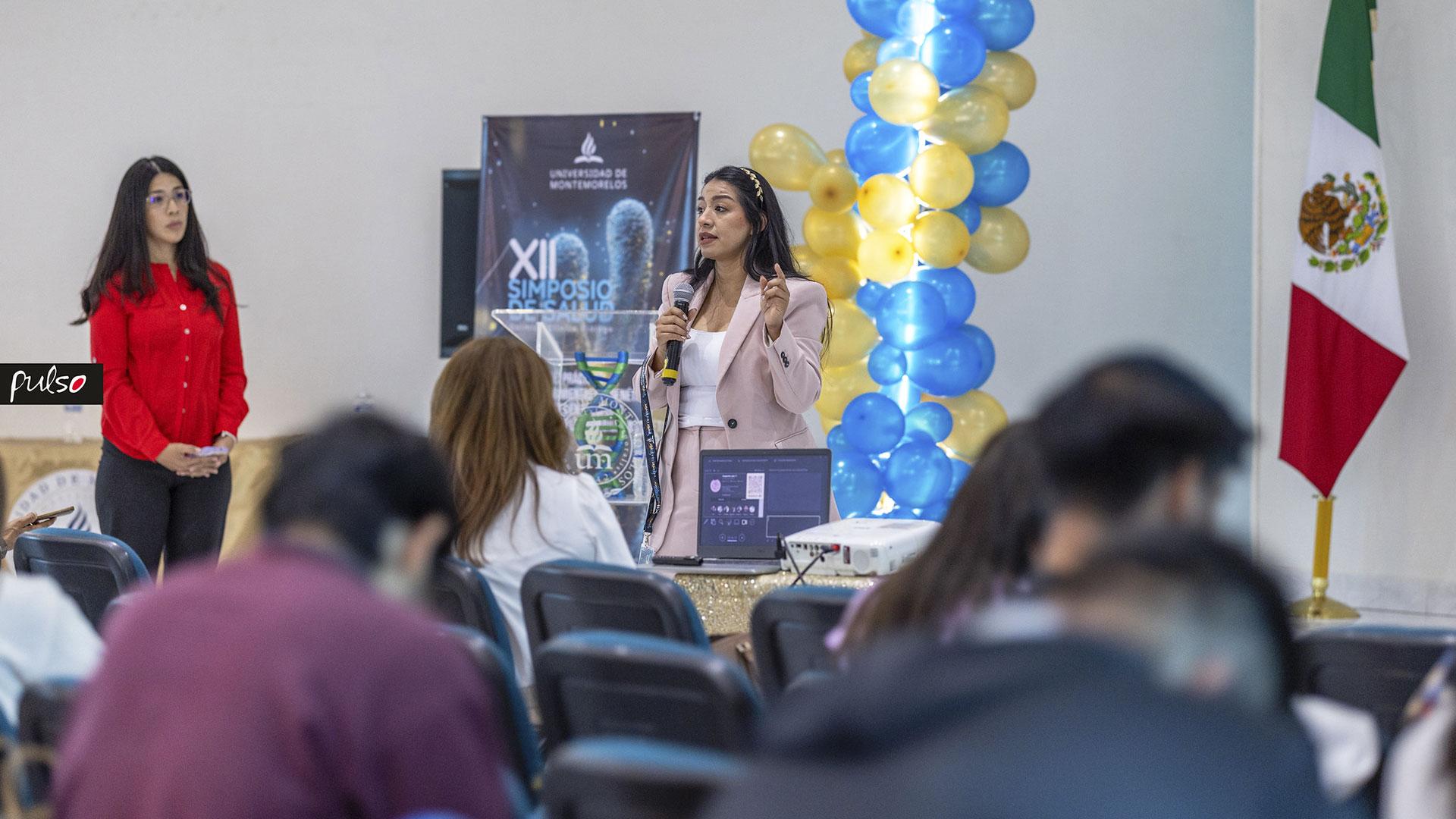 La Dra. Gissel Uc Morales, ginecóloga en el Hospital La Carlota, y  docente en la carrera de Medicina, fue una de las ponentes del evento. Fotografía por: Universidad de Montemorelos / Dania Gutiérrez.