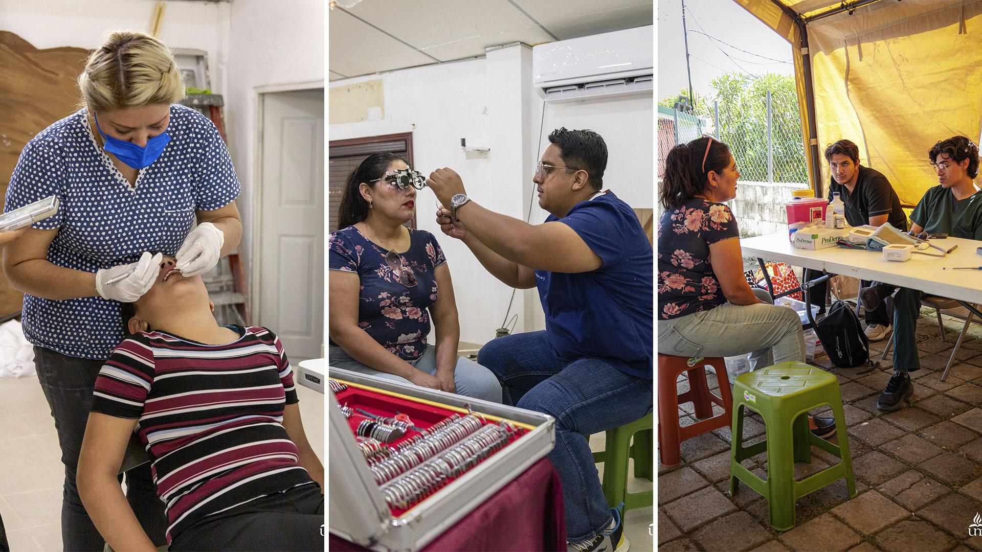 Las brigadas incluyeron servicios de medicina general, especialidades y orientación sobre estilo de vida. Fotografía por: Universidad de Montemorelos / Lisandra Vicente.