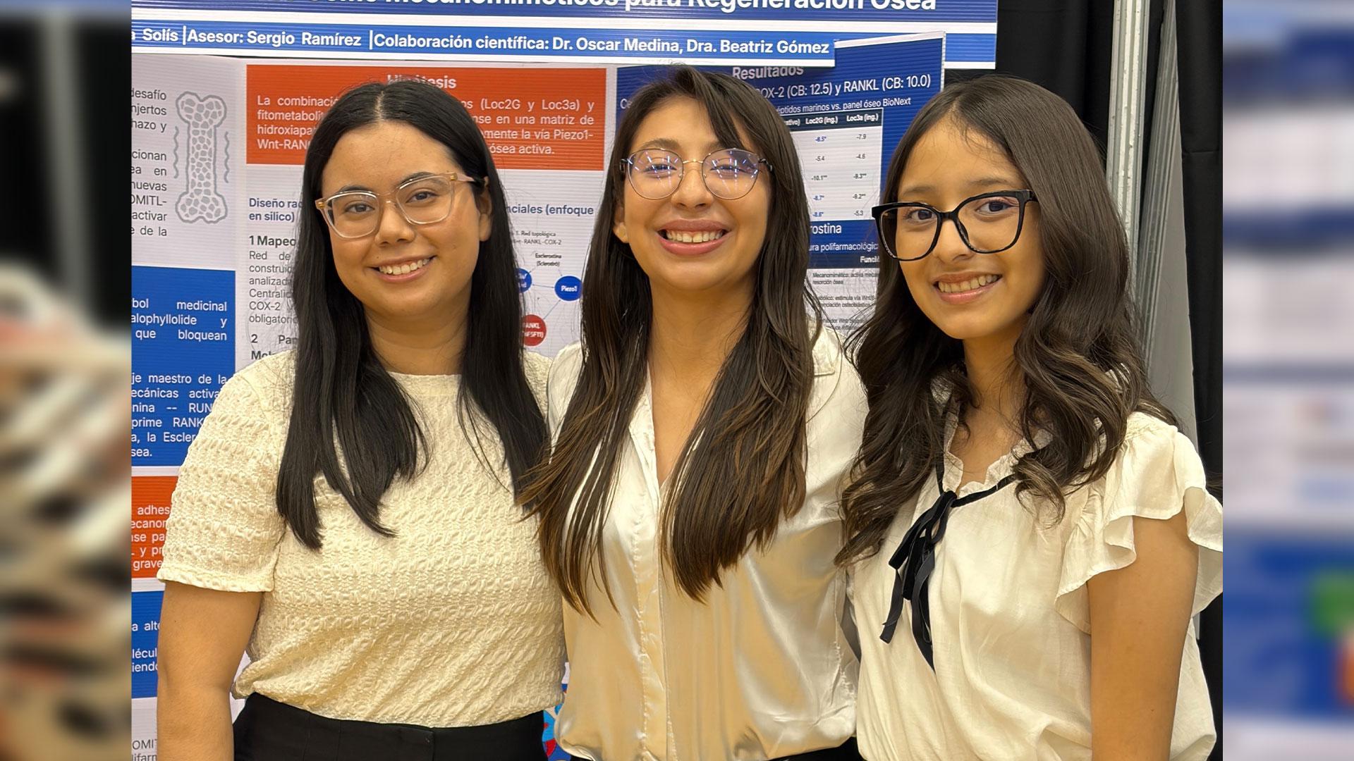 Alumnas de Medicina de la Universidad de Montemorelos desarrollan propuesta para regeneración ósea